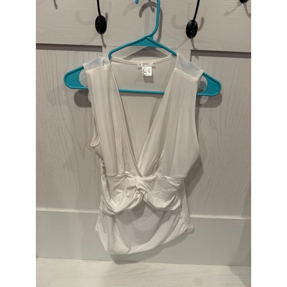 Venus white dressy tank shirt size medium
